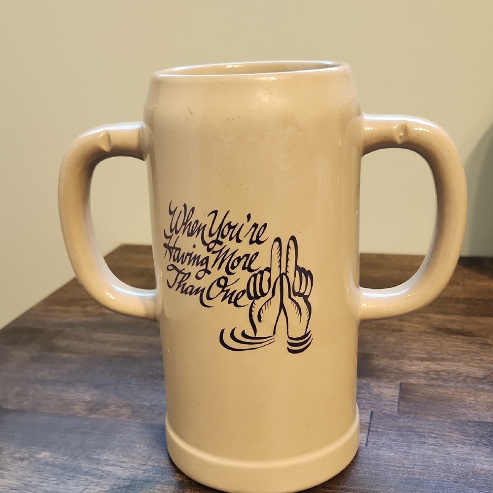 Funny Large Double Handle W. Germany Gerz Stein - Double Your Pleasure